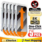 5 Stück staubfreier Blickschutz-Displayschutzfolie für iPhone 17 Pro Max 16 Pro Max 15 14 11 12 13 X XR 16e Air Anti-Spy Glas Einfache Installation