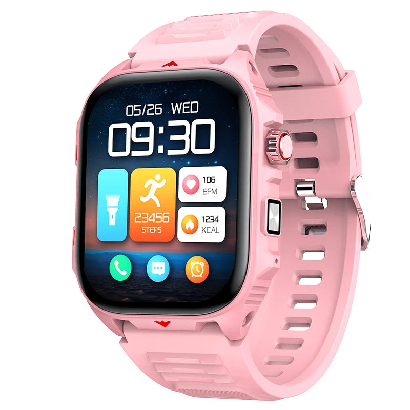 Elektronische Smartwatch BT-Anruf Herzfrequenzmesser Smartwatch Fitness Tracker Wasserdichte Sportuhren für Männer Frauen Android 2026