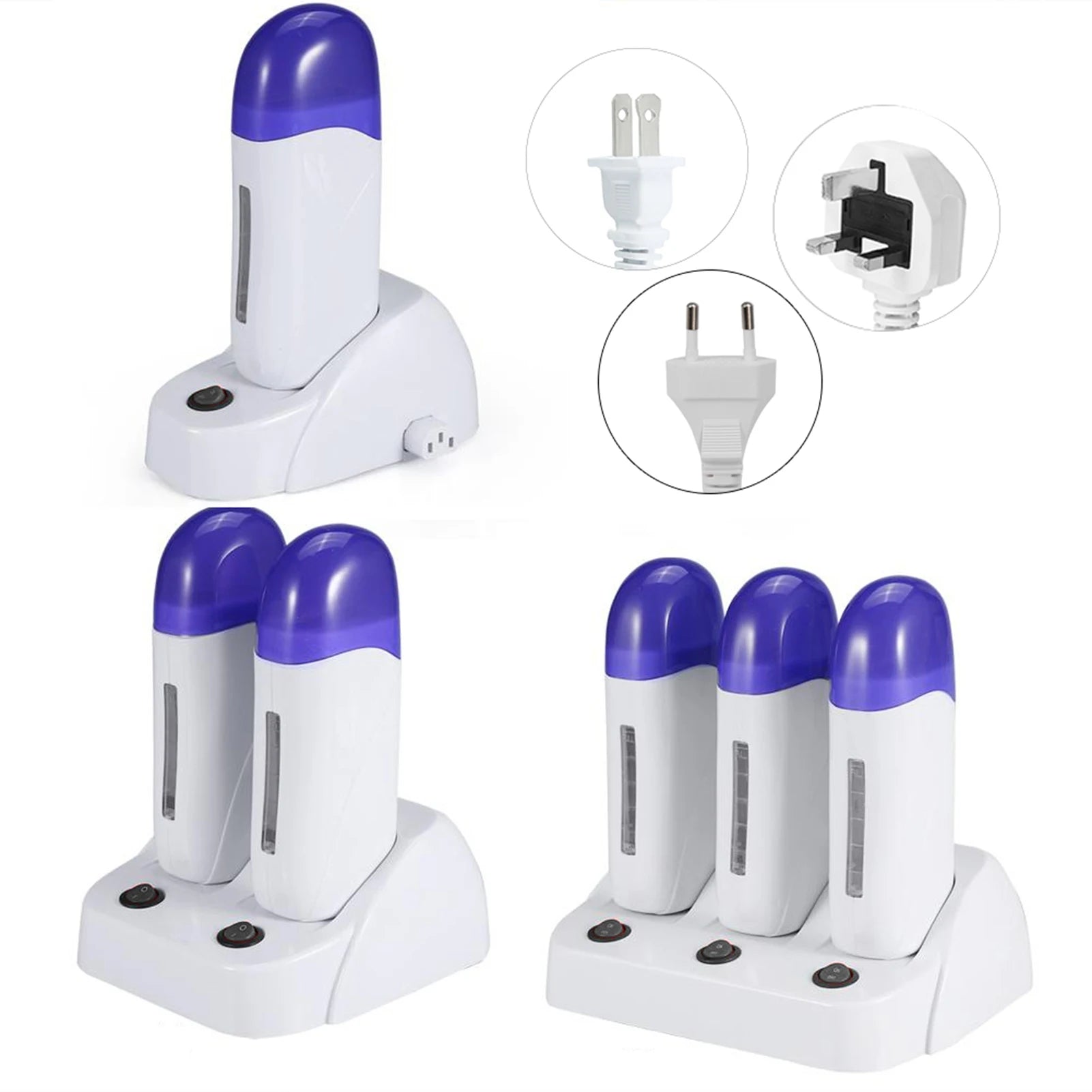 3 Types Cartridge Wax Depilatory Roller Warmer Heater Waxing Body Hair Removal Machine Wax Cartridge Heater Cartridge Wax Roller Zweitbild