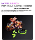 Übersetzung Kopfhörer mit Touchscreen Kabellos Bluetooth 5.4 Smart Earphone HiFi Audio Hohe Qualität Transparente Hülle Headset