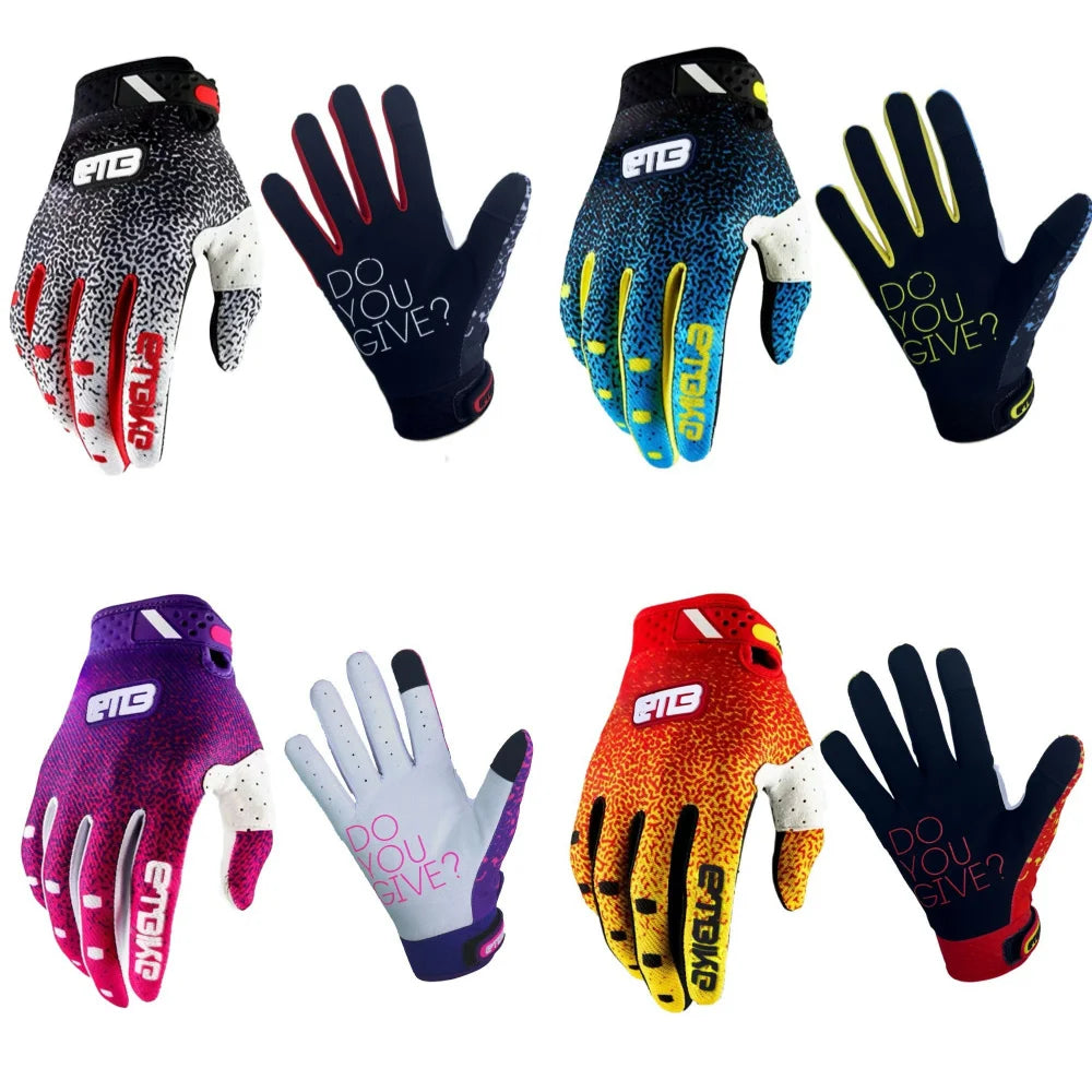 ETBIKE Reithandschuhe, Motorrad Outdoor Sport Offroad, MX Handschuhe MTB DH, Touchscreen-Unterstützung