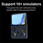 ABZJ RG36PRO Handheld-Spielekonsole 3,5-Zoll-IPS-Bildschirm Mini-Arcade-RGB-Licht 3D-Joystick Unterstützung 10+ Simulatoren Game Player A