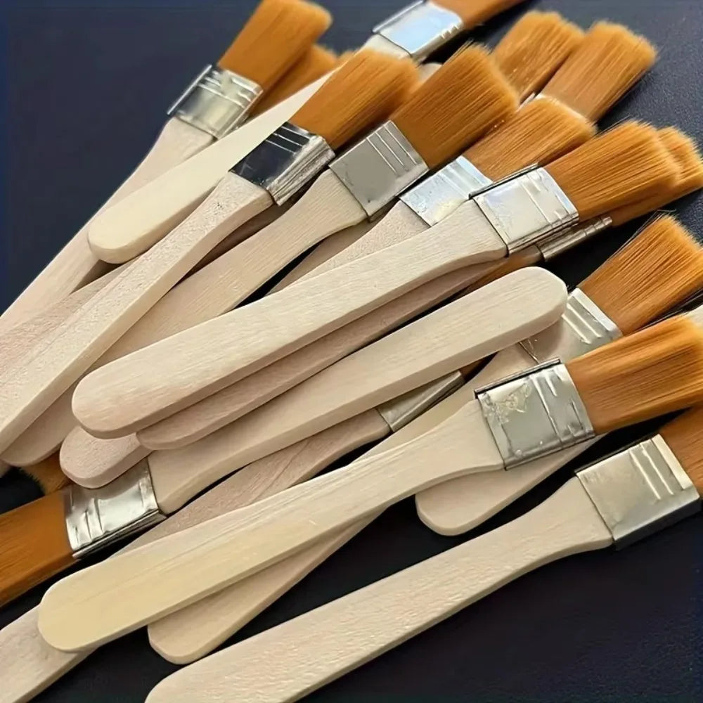 10/30PCS Multifunctional Nylon Bristle Paint Brushes Wooden Handle Art Painting Tools for Craft Creation and Household Cleaning Hauptbild