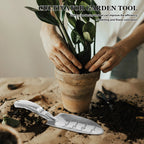 Aluminiumlegierung Gartenhandschaufel Leichtes tragbares Grabwerkzeug zum Pflanzen von Erde Kultivator für Outdoor Camping Wandern