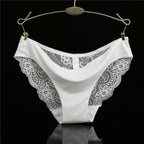 Damen Spitzenhöschen Sexy Transparenter Slip Niedriger Bund Baumwollzwickel Slips Übergröße Damenunterwäsche Dessous Neu Heißer Verkauf