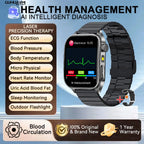 2026 Neue Gesundheits-Smartwatch Lasertherapie Reduziert Drei Hochs Blutsauerstoff Blutdruck Harnsäure Blutfette EKG-Smartwatch Für Herren