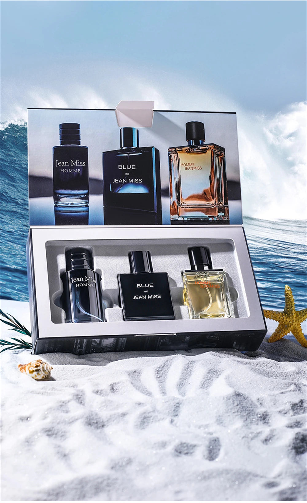 Hochwertiges Herrenparfum Hombre 90ml Geschenkbox 3er Set Colognes Duft Faszination Man Herrendüfte Maskulin Langanhaltend Parfum Herren