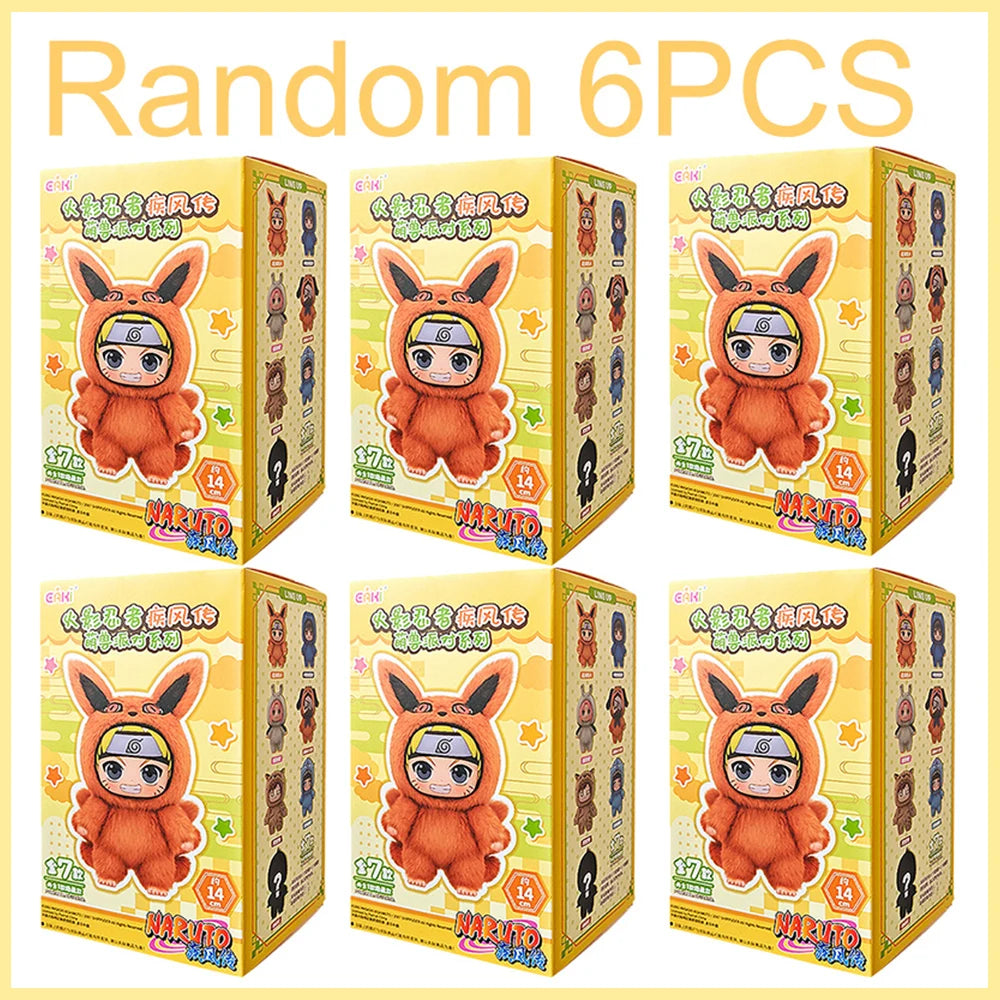EAKI Naruto Blind Box Shippuden Naruto Uzumaki Sasuke Kakashi Party Serie Plüschpuppe Handgemachtes Ornament Spielzeugsammlung Geschenk