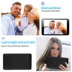 PRITOM 7 Zoll Tablet PC 32 GB Android 11 mit Quad-Core-Prozessor HD-IPS-Display Dual-Kamera WiFi mit PU-Schutzhülle