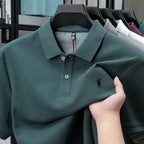 Polo-Shirt aus 100 % reiner Baumwolle, Kurzarm, High-End-Luxusmarke, Mode, Paul Pony Stickerei, Golf, Business Casual Herren T-Shirt