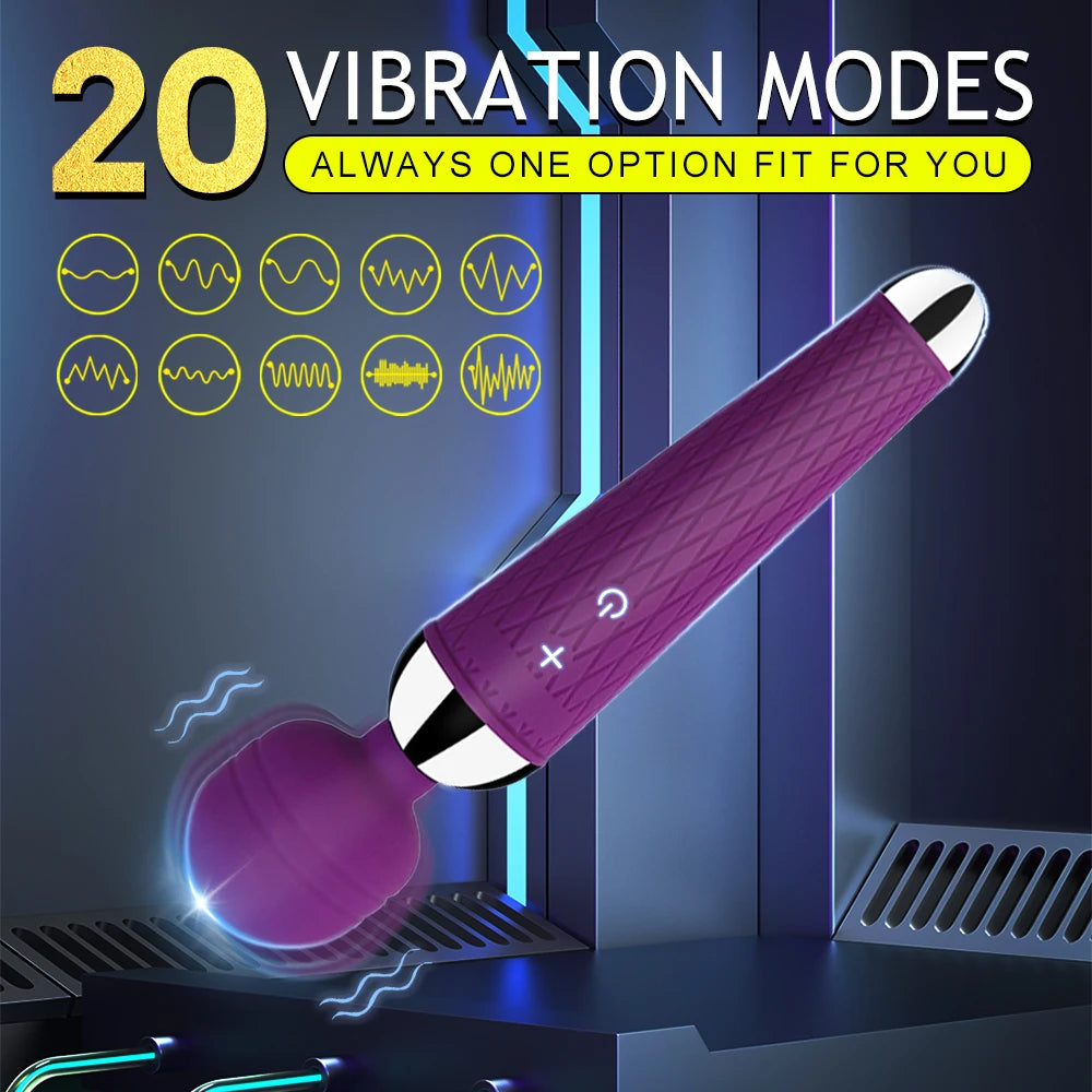 Leistungsstarke AV Vibratoren für Frauen USB-Lade Magic Wand Massagegerät Klitorisstimulator Wellness Erotik Sexspielzeug Masturbator Produkt