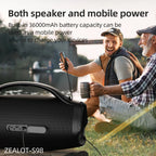 ZEALOT S98 160W Tragbarer Bluetooth-Lautsprecher mit hoher Leistung, kabelloser TWS-Subwoofer, wasserdichter mobiler HIFI-Qualität