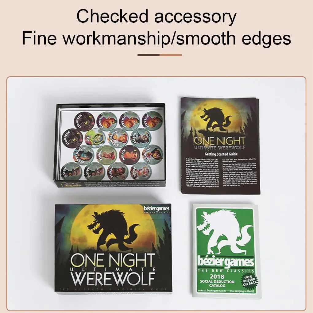 Brettspiele One Night Ultimate Werewolf Spielkarte Daybreak Vampir Alien Bonusrollen Party Zuhause Spielkarten Papierspielkarte