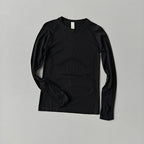 Damen Outdoor Sportshirt Yoga Wear Fitness T-Shirt Laufshirt Workout Top Damen Langarm Sportbekleidung Trainingskleidung Fitnessstudio