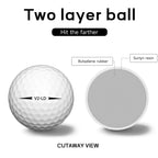 Caiton 100er-Pack 2-Schicht-Golfbälle – 332 Dimple, maximale Weite, Spin-Kontrolle, strapazierfähig, Präzision – für Golftraining & Spiel