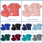 Niaahinn Scrubs Uniforms Sets Großhandel Medizinische Kasacks Stretch-Anzug Gesundheitswesen Pflegeuniform Unisex OP-Kasacks Damen Herren