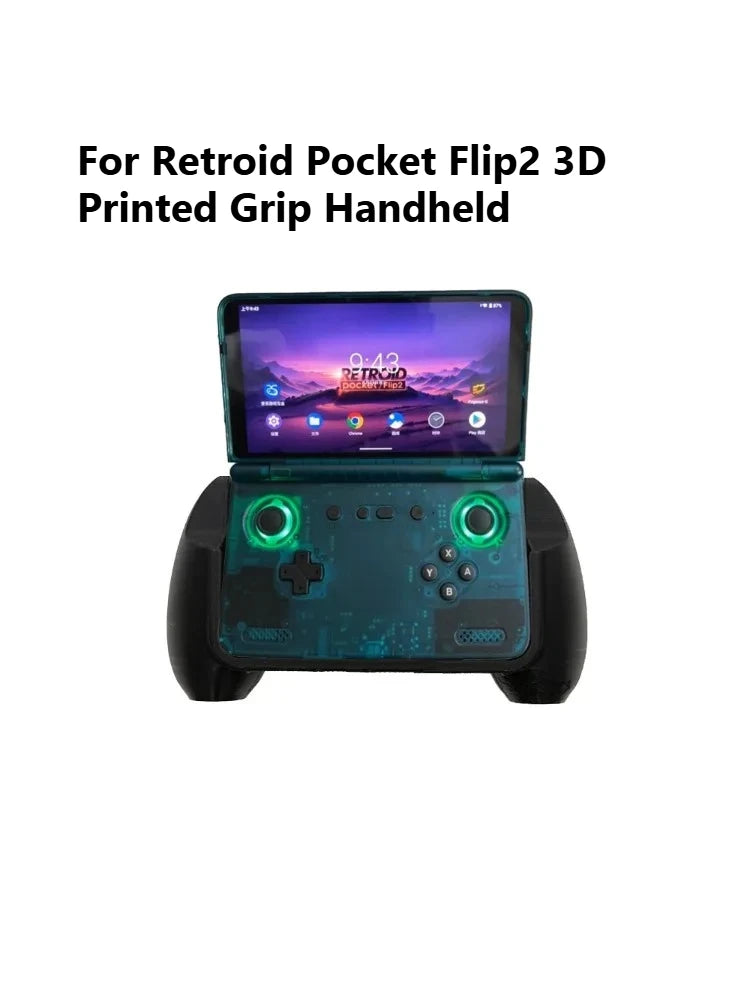 Für Retroid Pocket Flip2 RP Flip2 3D-gedruckter Griff Handheld Retro Game Controller Videospielkonsole DIY Controller