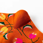 1 Paar Damensocken Cartoon Hund Krake Blume Pflanze Kawaii Lustige Freizeit Damen Baumwollsocken Strümpfe Streetwear Harajuku Crew Socken