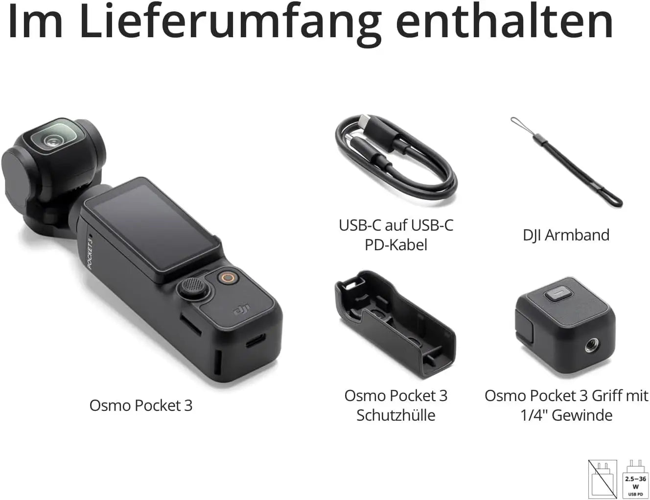 DJI Osmo Pocket 3 Creators Combo Handheld Gimbals Original Marke Active Track 6.0 4K/120 FPS 3-Achsen Gimbal Mechanische Stabilisierung