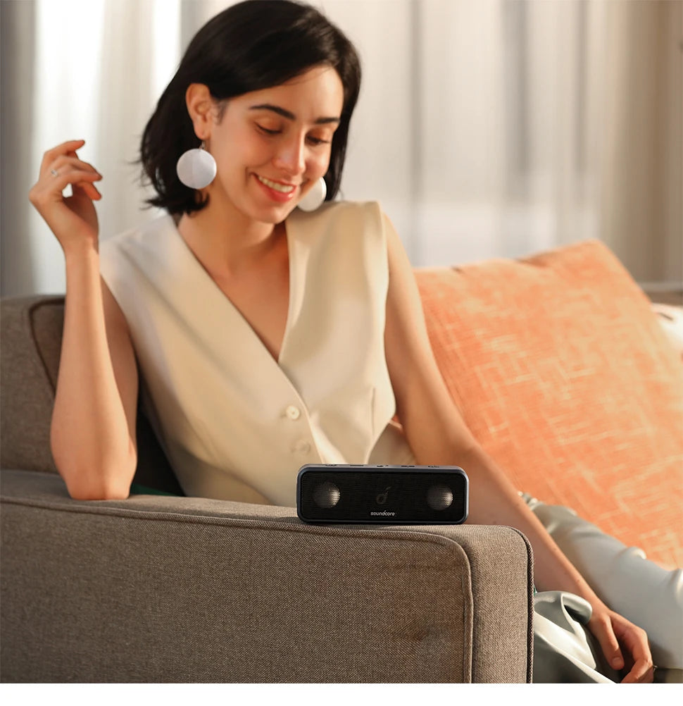 (EU Lager) Soundcore 3 von Anker, Bluetooth 5.0 Lautsprecher, 24 Std. Spielzeit, IPX7 wasserdicht, Stereo-Sound mit Titanmembran, Bas