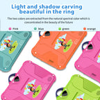 Neues Cartoon-Muster Kinder-Tablet 7 Zoll Quad-Core 4GB RAM 64GB ROM Android Lernspiele Tablets Kindergeschenke