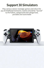 M28 Retro Handheld-Videospielkonsole, 7,1-Zoll-Bildschirm, über 30 Emulatoren für PS2/PS1/PSP, 3D-Dual-Analog-Sticks [God of War Klassiker