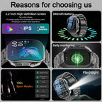 LIGE Neue 2,2-Zoll 3D Gebogenes Display Smartwatch Mit LED-Licht Thermometer Gesundheitsmonitor Smartwatch BT Anruf Sport Fitness Uhr