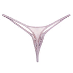 YAULAANG Sexy Herren Glanz Gay Unterwäsche Öliger G-String Tanga Glänzend niedrige Taille Hohe Elastizität Herren Dessous