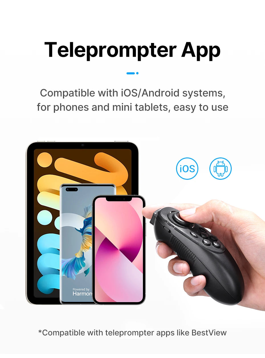 Ulanzi RT02 Universal-Teleprompter Prompter DSLR-Kamera Smartphone Tablet Laptop-Teleprompter Live-Streaming Videoaufnahme