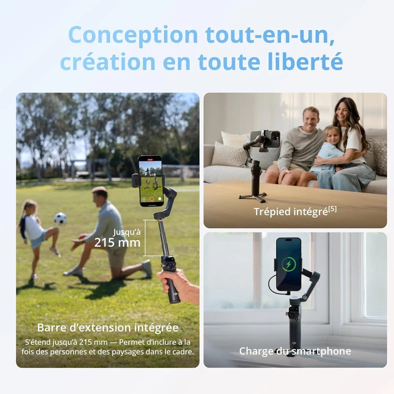 DJI OM8 Osmo Mobile 8 Smartphone-Gimbal-Stabilisator 3-Achsen-Handy-Gimbal Original Brandneu OM8