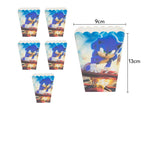 Sonic Geburtstagsparty Dekoration Spiel Igel Ballons Actionfigur Party Pappteller Handtuch Becher Tischdecke Spielzeug Kindergeschenke