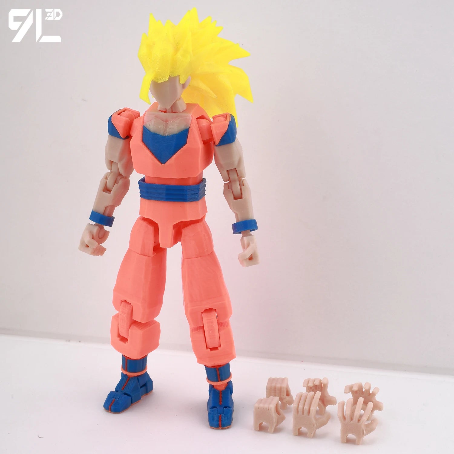 9L3D Gedruckte Dragon Ball Son Goku Vegeta Beerus Frieza Anime Lucky13 Dummy13 Titan13 Actionfiguren Mehrgelenkige Bewegliche Spielzeuge
