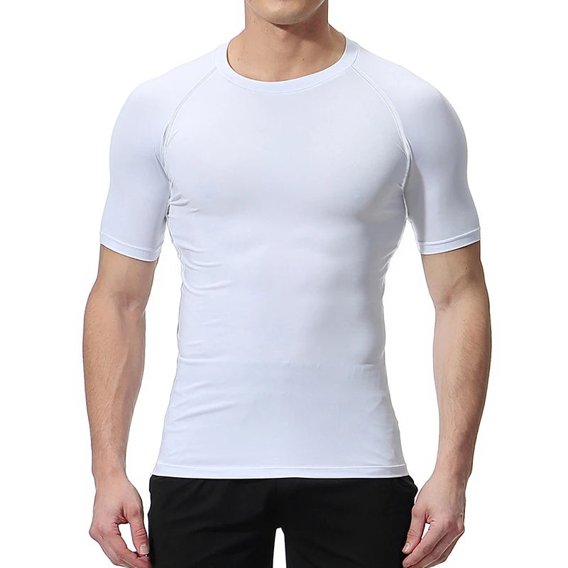 Grafische Kompressionsshirts für Herren, athletisch, schnell trocknend, Rash Guard, dehnbar, Baselayer, Unterhemden, Fitnessstudio, Workout, Lauf-T-Shirt-Oberteile