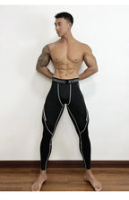 Herren Eng Anliegende Kompressionshose Schnell Trocknende Sportbekleidung Lauftights Herren Leggings Fitness Training Sexy Sport Gym Leggings