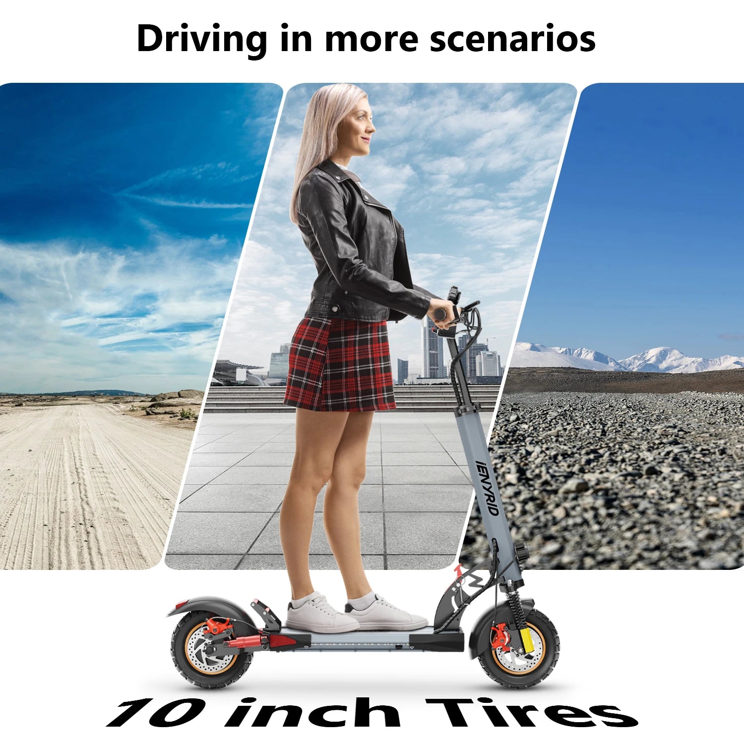 Polnisches Lager. Schnelle Lieferung E-Scooter iENYRID A1 Elektroroller für Erwachsene, leicht für tägliche Pendelfahrten, Dual Sho