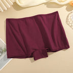 FINETOO 3er-Pack Damen Baumwoll-Boyshorts Atmungsaktive Low-Waist Unifarben Unterwäsche Damen Legere Sport Boxershorts Unterhosen