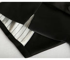 #0709 Frühling Herbst Anzugweste Damen Ärmellose Jacke Kurze Büroweste Mantel Schlanke Einreihige Weste Weiblich Schwarz