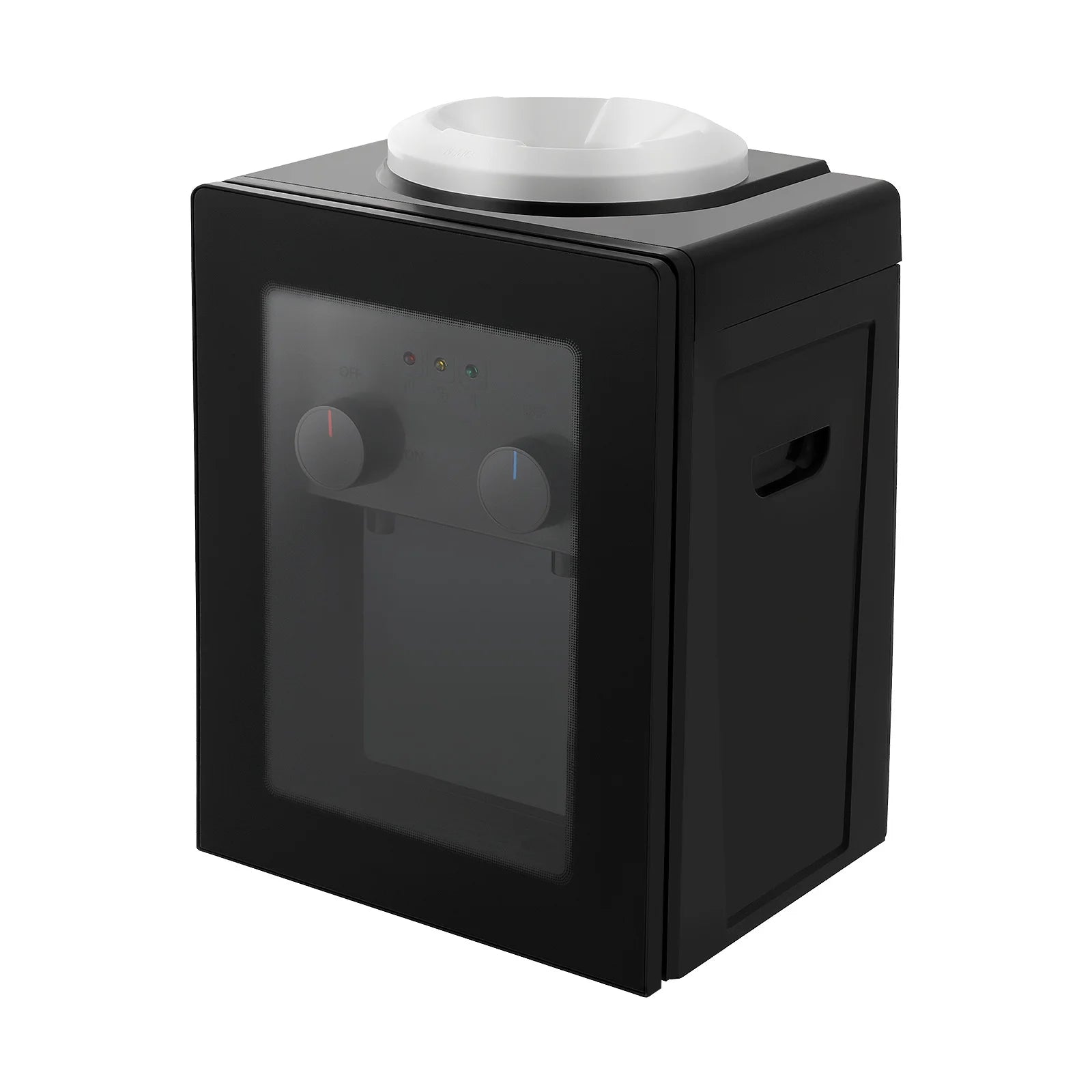 Kompakter elektrischer Wasserkühler, schnelles Erhitzen, heiß/kalt, Desktop-Spender mit abnehmbarem Becken für den Einsatz im Home Office und Schlafzimmer