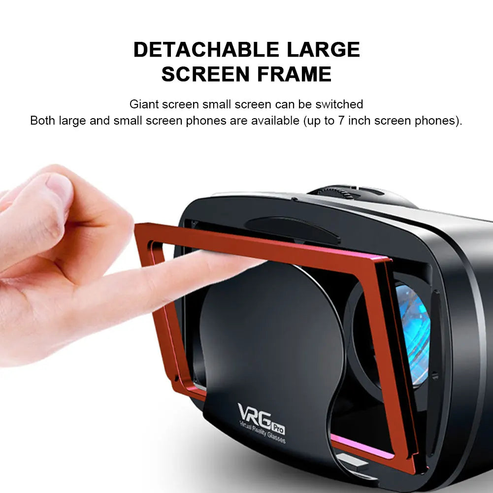 Virtual Reality 3D VR Headset Smart Glasses Helm für Smartphones Handy Mobile 7 Zoll Linsen Fernglas Brille Geräte