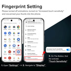 Fingerabdruck-Entsperrung Glas für Pixel 9 Pro 10 8A 9A 10A 7A 8 Pro Displayschutzfolie Pixel 9 Pro XL Panzerglas für Google Pixel 9