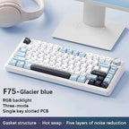 AULA F75 2.4G Kabellos/Bluetooth/Kabelgebunden Gaming Mechanische Tastatur RGB Angepasstes 75% Layout OEM Profil Gasket Struktur