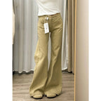 Damen Jeans Schlaghose Freizeithose Figurformend Vintage Inspiriert Herbst High Waist Schlagjeans Damen Hose Schlaghose Jeans Y2K