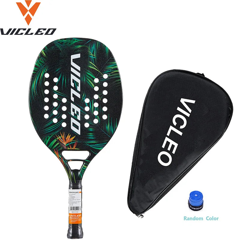 Kawasaki Beach-Tennisschläger aus Carbonfaser mit weicher Schlagfläche und schützender Schlägerhülle