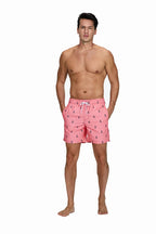 DATIFER Herren Sport-Badeshorts im neuen Stil Polyester-Druck Fitness-Badehose Surfen Badehose Badebekleidung