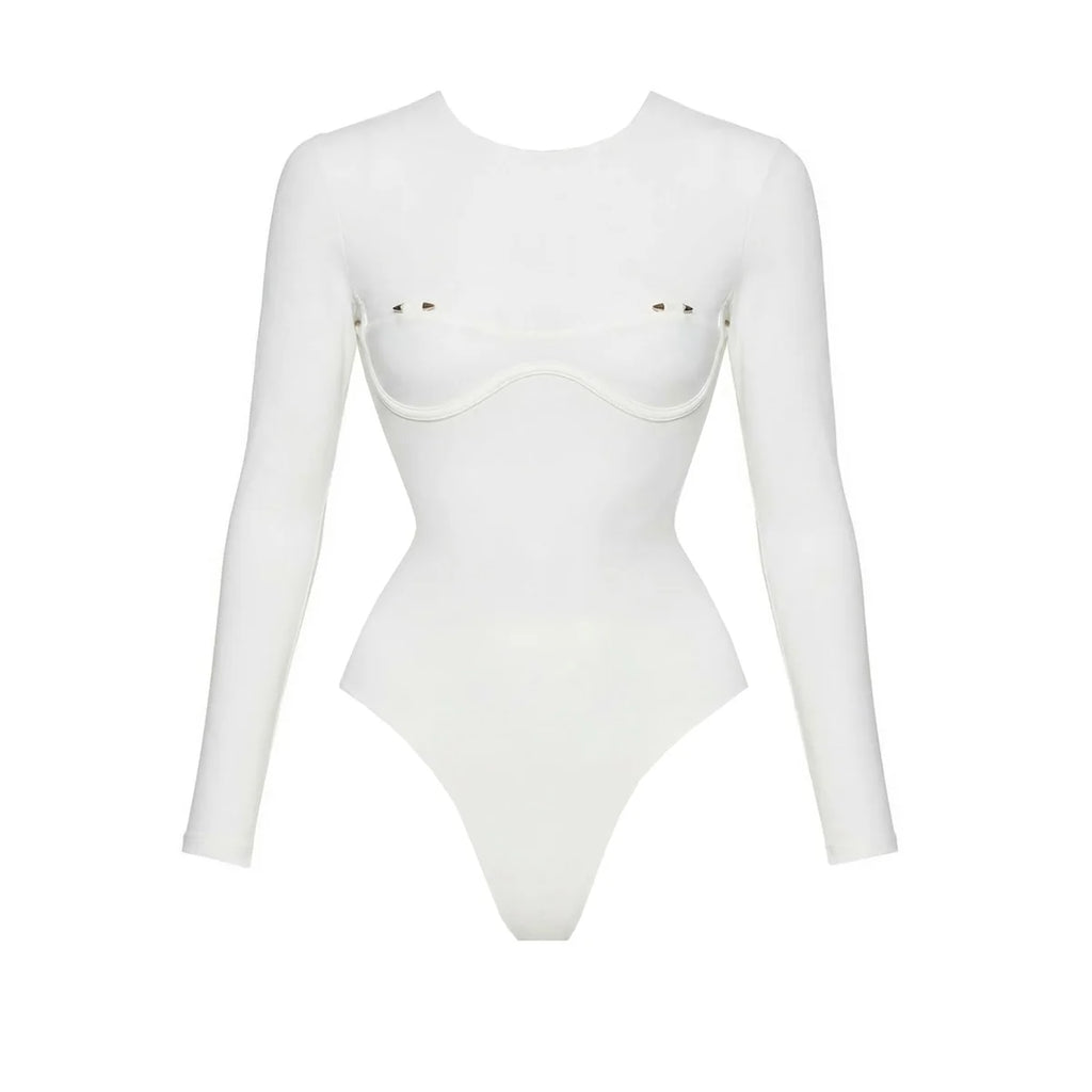 2026 2tlg. sexy Damen-Badeanzug, einteilig, weibliche Bademode, unifarben, Biquini, hoch geschnitten, Monokini, Push-Up-Badeanzüge, Strandmode