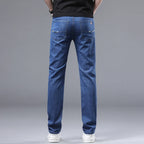 Wthinlee 8 Models Spring Autumn Business Jeans Men Casual Straight Stretch Fashion Classic Work Denim Trousers Brand Clothing
