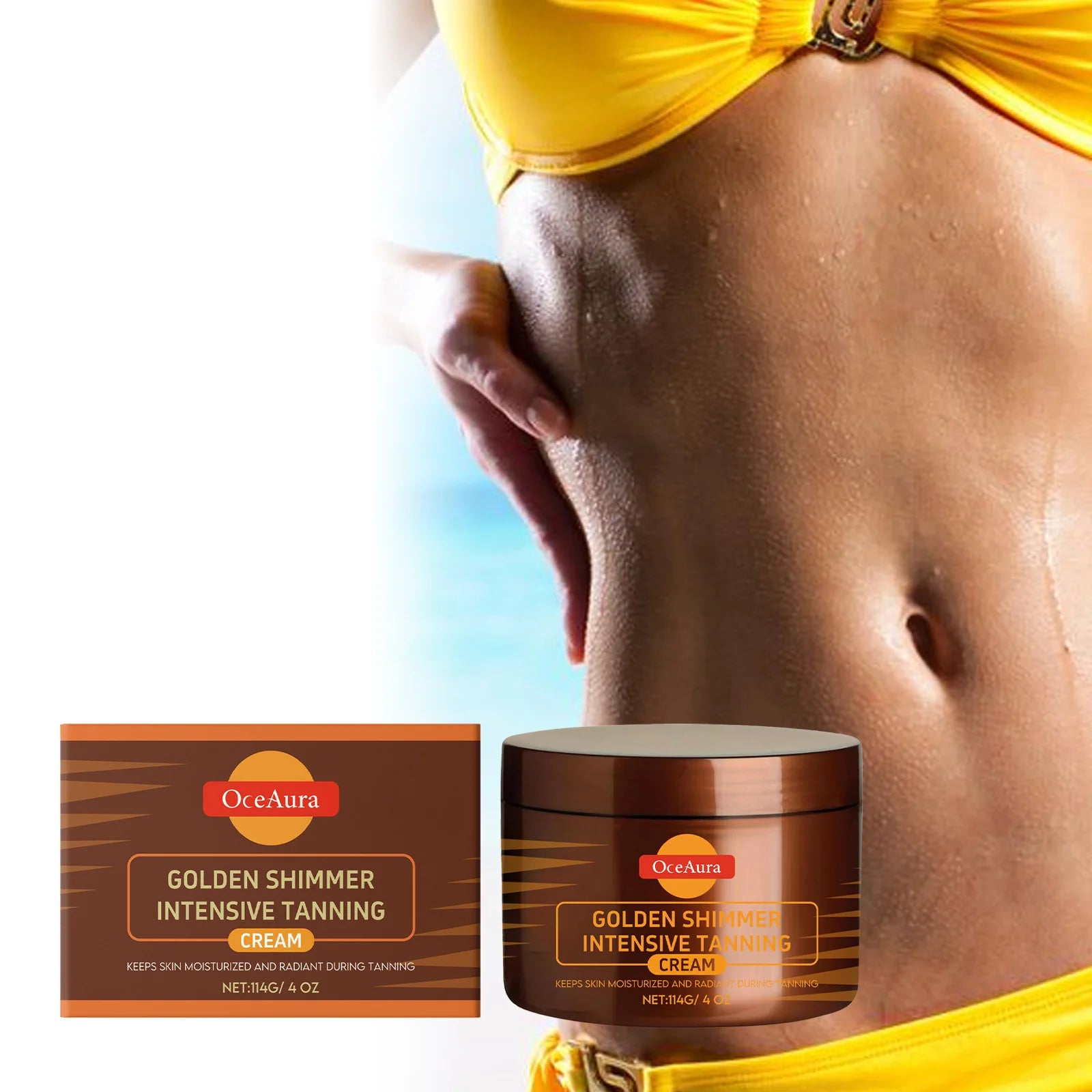 114g Bräunungsbeschleuniger Gel Langanhaltend Selbstbräuner Solarium Sonnenlos Tanner Körper Gesicht Glow Bronzer Nährende Haut Bräunungsverstärkende Creme Zweitbild