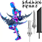 T13 Actionfigur, 3D-gedruckt, mehrgelenkig, beweglich, Titan 13 Lucky Dummy Nova Roboter-Actionfigur, Desktop-Montage, fertiges Geschenk