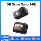 DJI Osmo Nano Standard Combo Action-Kamera 64GB/128GB Nächste Generation 1/1.3 Sensor 4K POV Kamera für Vlogging, Live-Streaming und Fernsteuerung