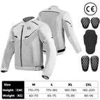 Summer Motorcycle Jacket Men's Riding Clothing Breathable CE Protector Gear Soft Mesh Inner Outdoor Motocross Outfit Off-road Cycling